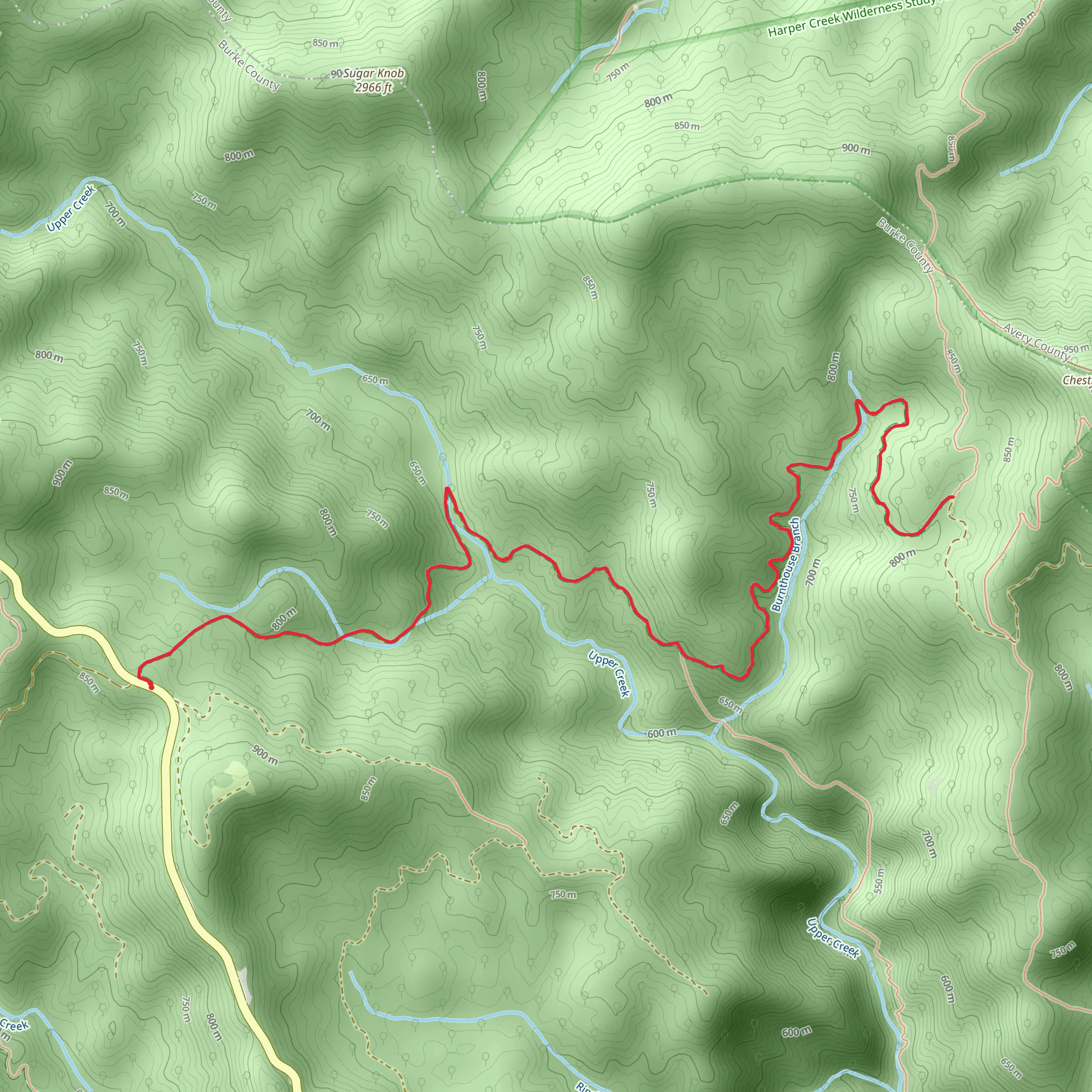 Greentown Trail mobile static map