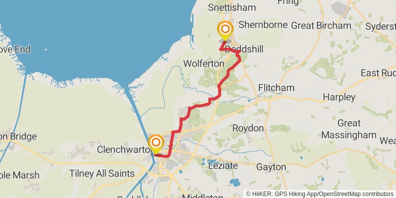 Iceni Way stage 6 Map