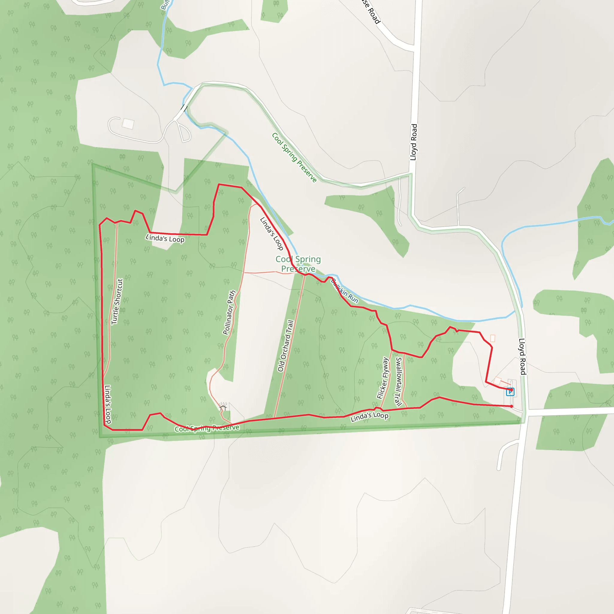 Linda's Long Loop mobile static map