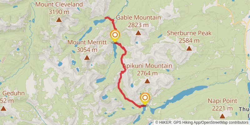 Ptarmigan Trail stage 3 Map