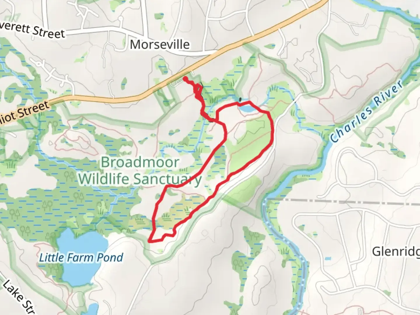 An image depicting the trail Old Orchard and Glacial Hill Trail Loop and its surrounding area.