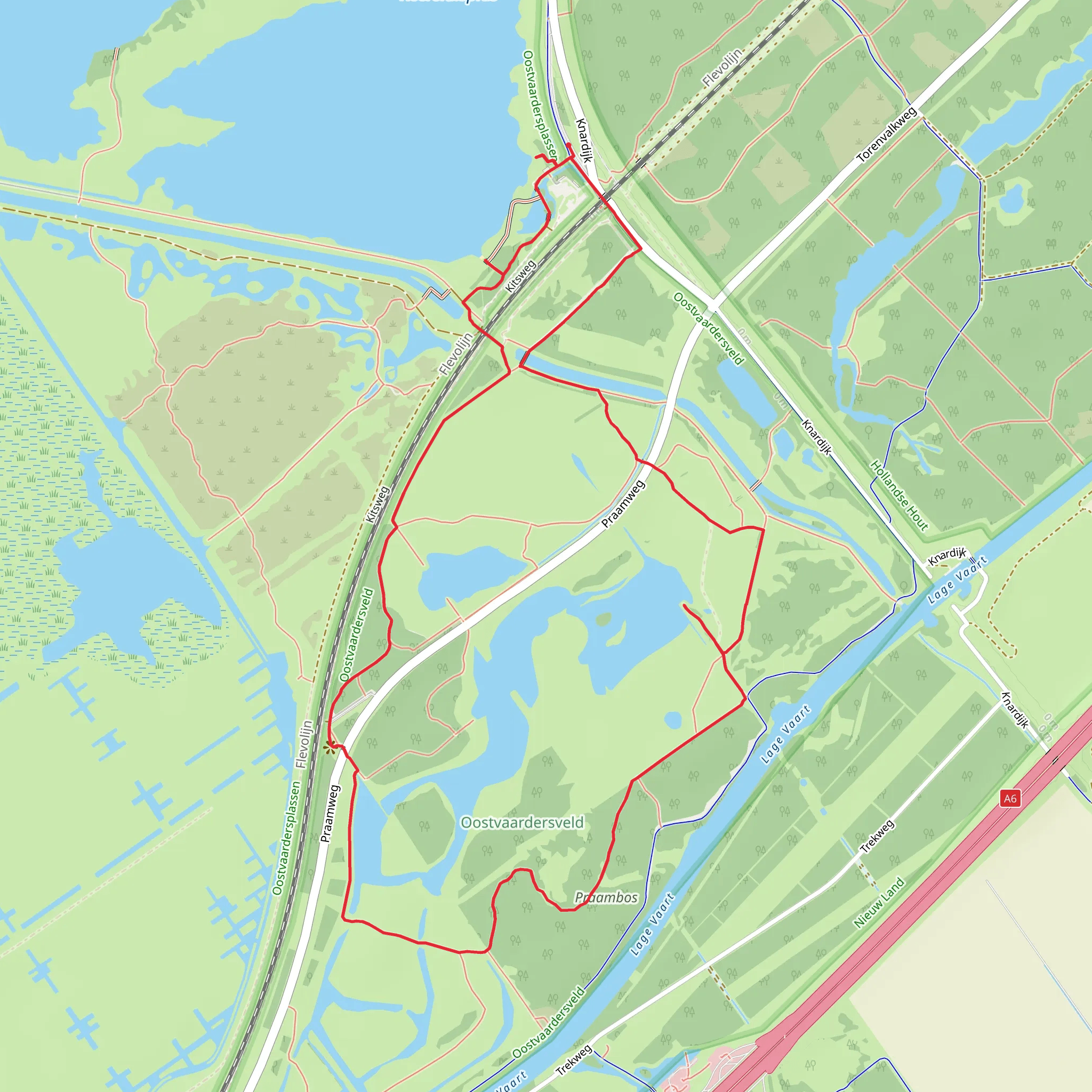 Keersluisplas, Praambos and and Observatiepunt Loop mobile static map
