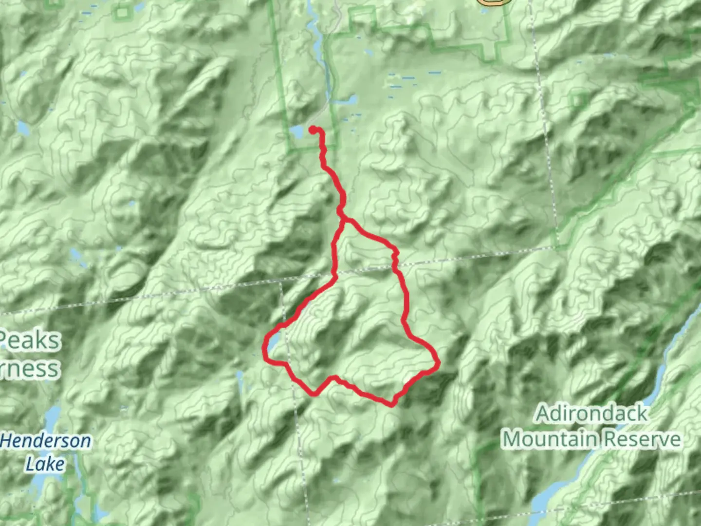 An image depicting the trail Avalanche Lake, Lake Colden and Mount Marcy Loop via Van Hoevenberg Trail and its surrounding area.