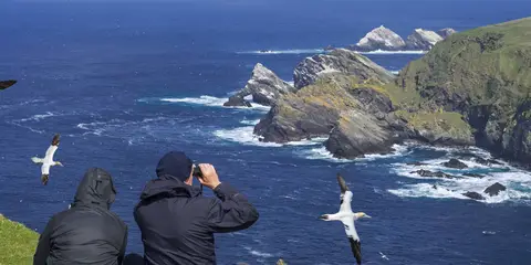 An image depicting the trail Coastal Walk of Shetland - South Mainland and its surrounding area.