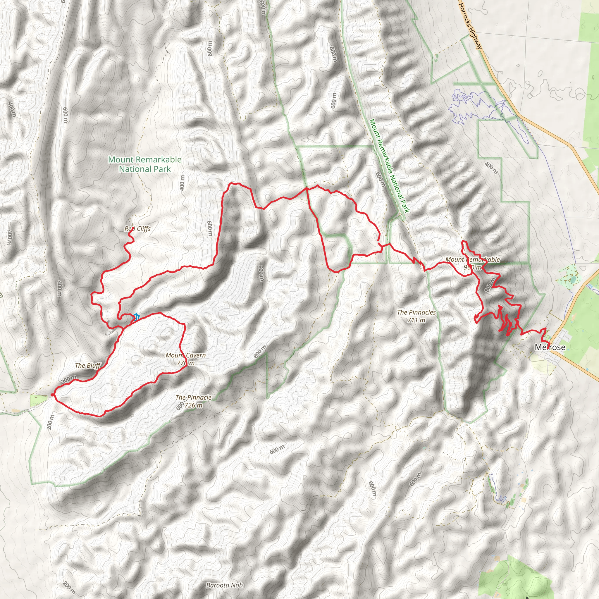 Black Range Trek mobile static map
