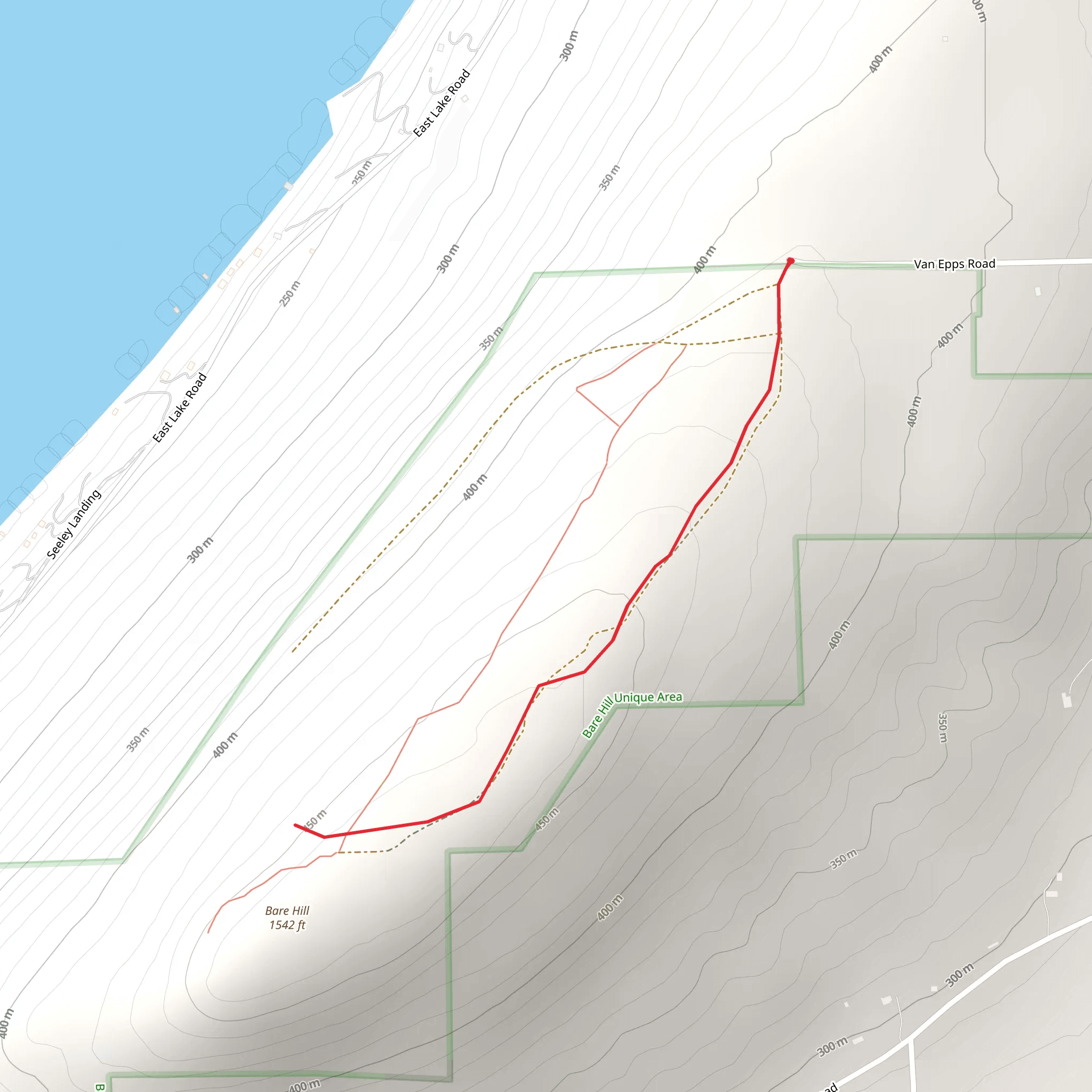 Bare Hill mobile static map