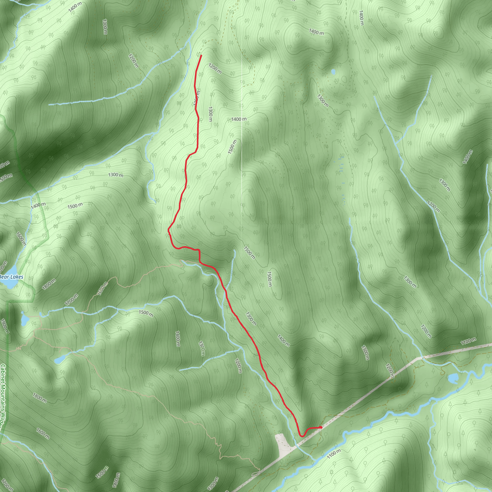 Iron Meadows Trail mobile static map