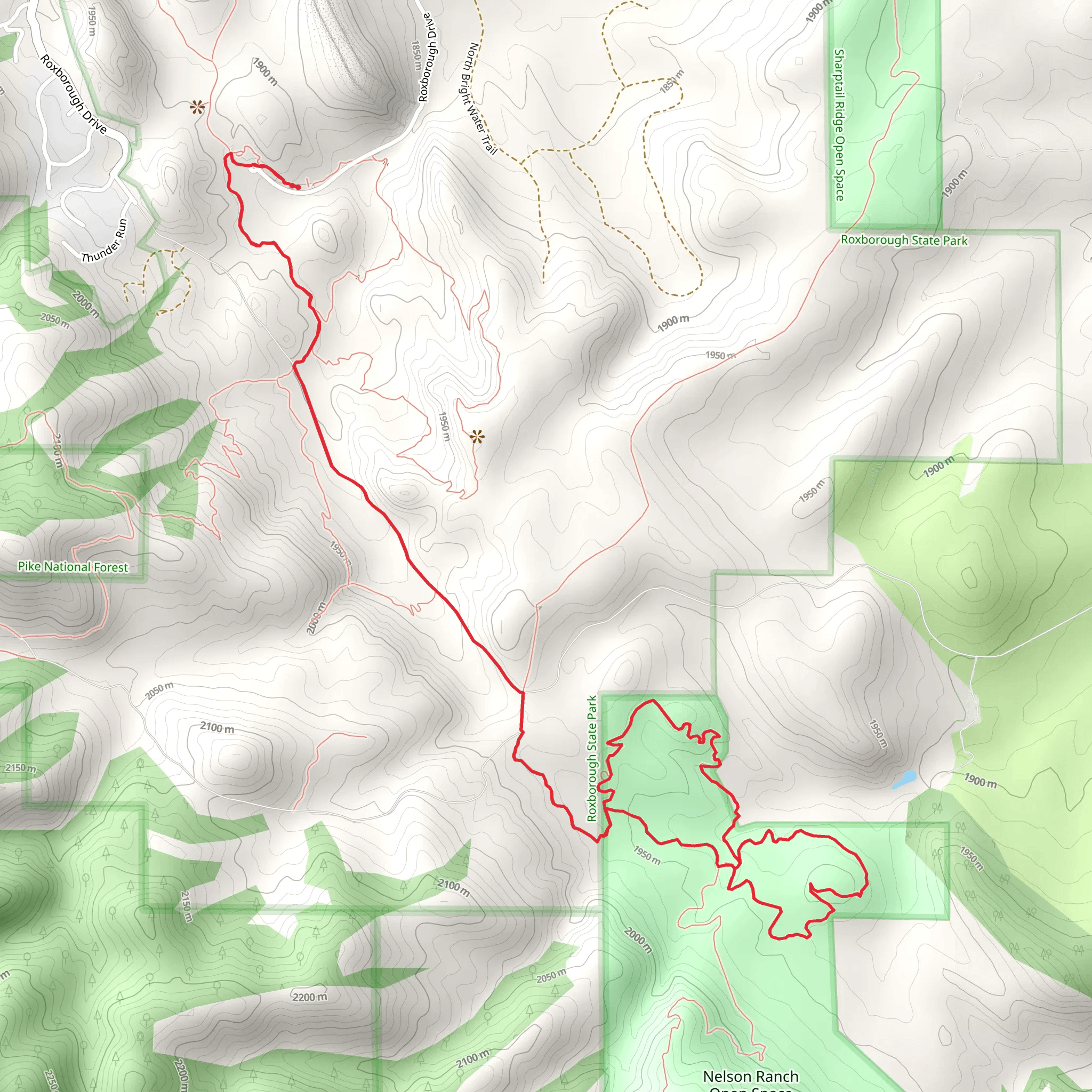Swallowtail Loop via Willow Creek Trail mobile static map