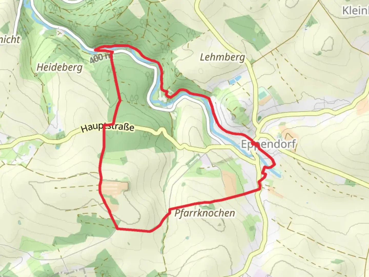 An image depicting the trail Rundweg Bergmaennel and its surrounding area.