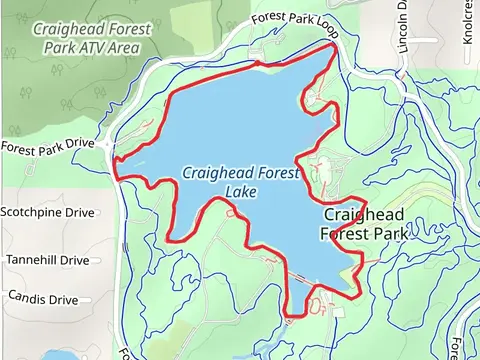 Craighead Forest Lake Loop