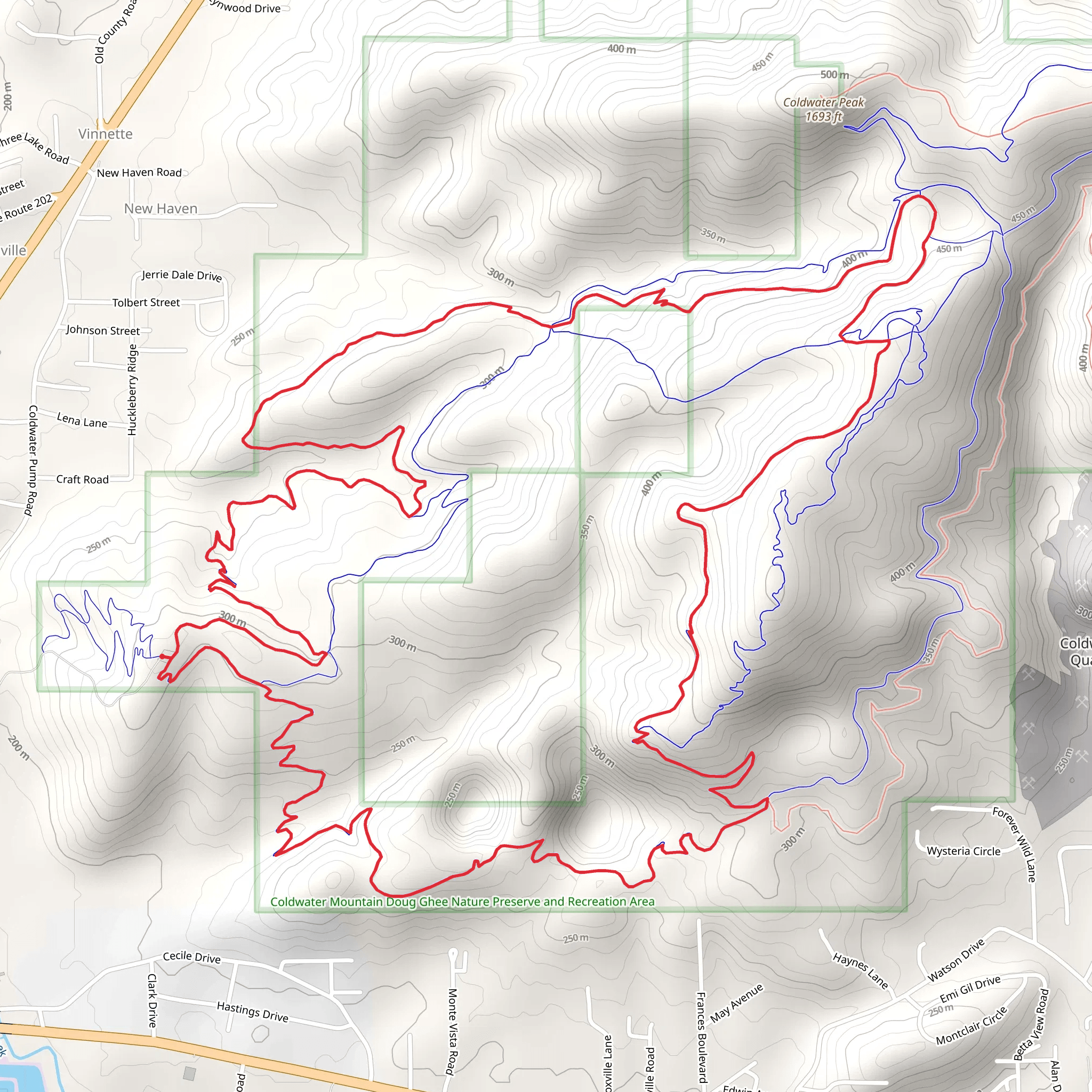 Baby Bear and Bomb Dog Loop mobile static map