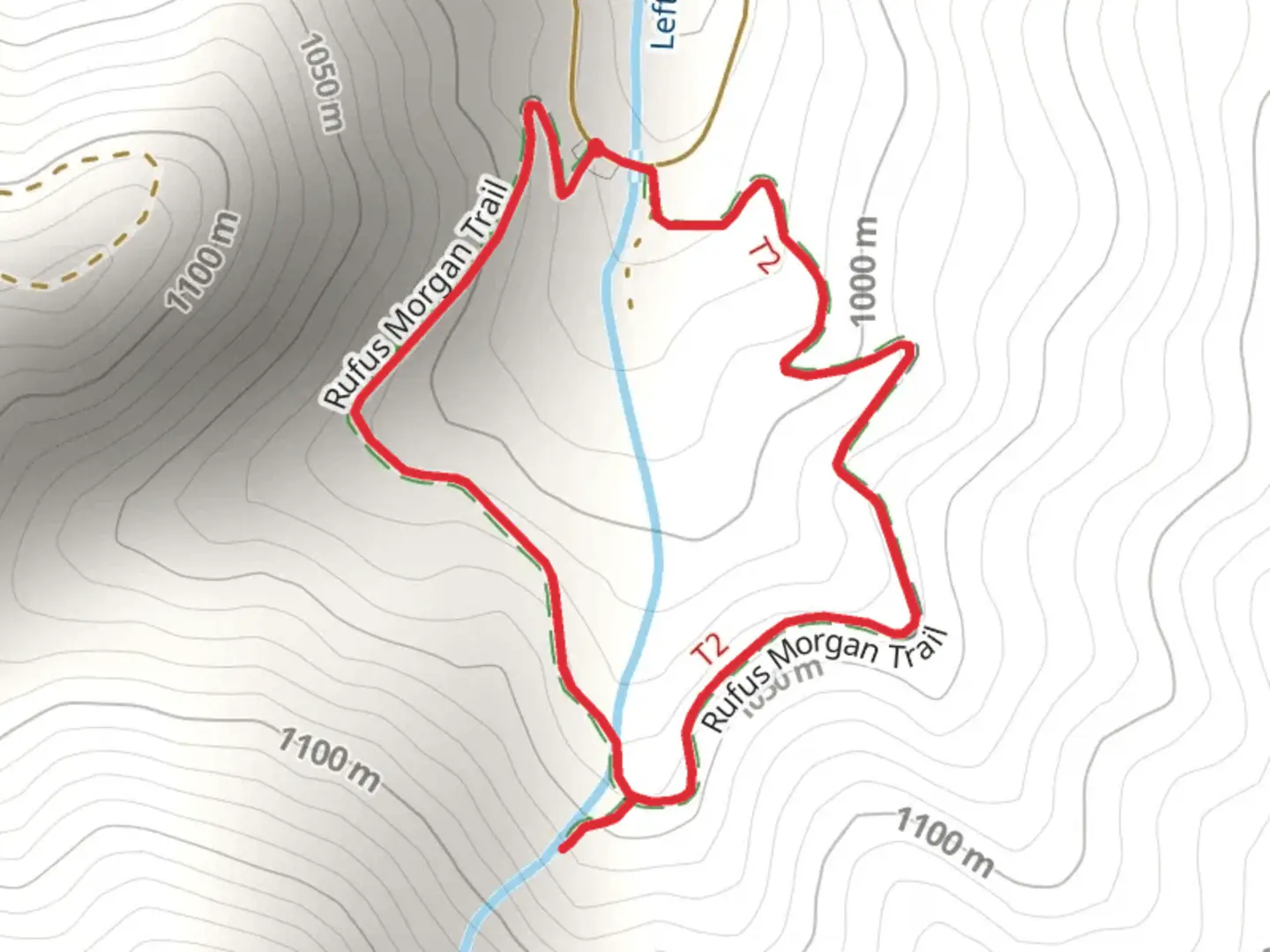 An image depicting the trail Rufus Morgan Loop Trail and its surrounding area.