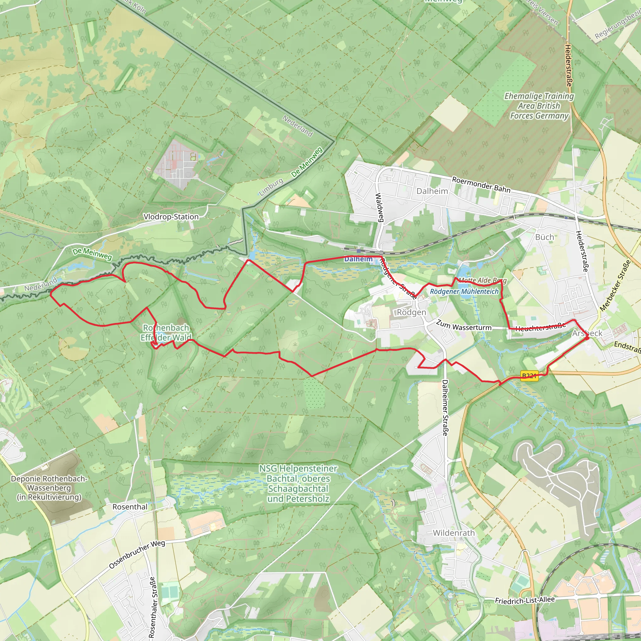 Rodgen, Dalheimer Busch and Dalheimer Klosterhof Loop mobile static map
