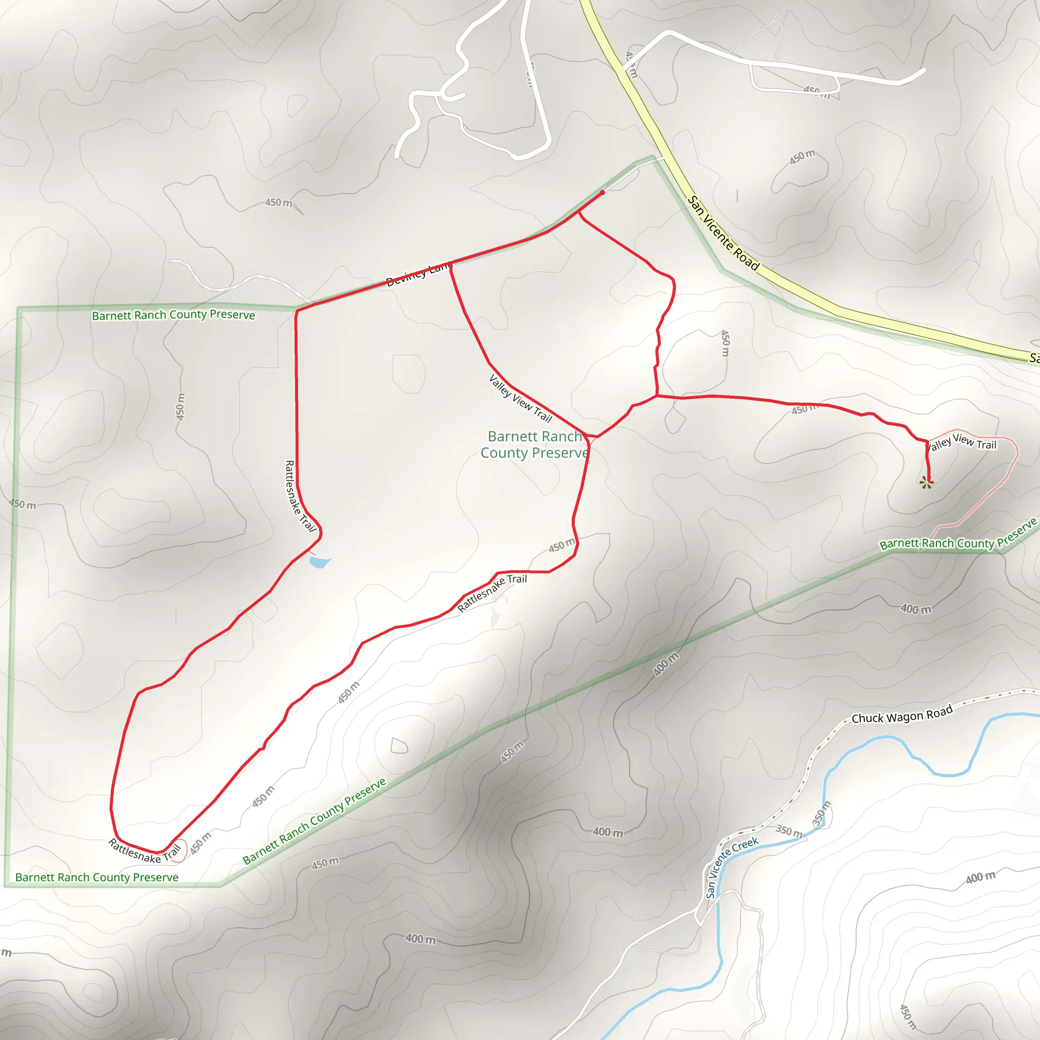 Barnett Ranch County Preserve Loop mobile static map