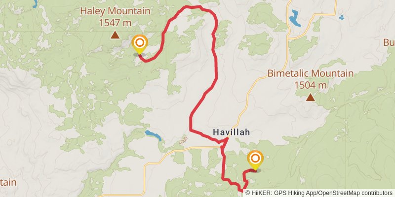 Ultra Pedestrian North Loop stage 220 Map