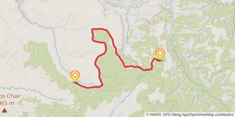 American Discovery Trail North Route stage 287 Map