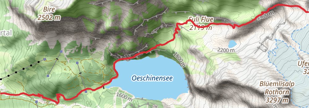 Via Alpina - Red Trail stage 82 Map