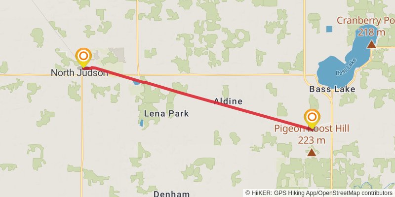 American Discovery Trail North Route stage 106 Map