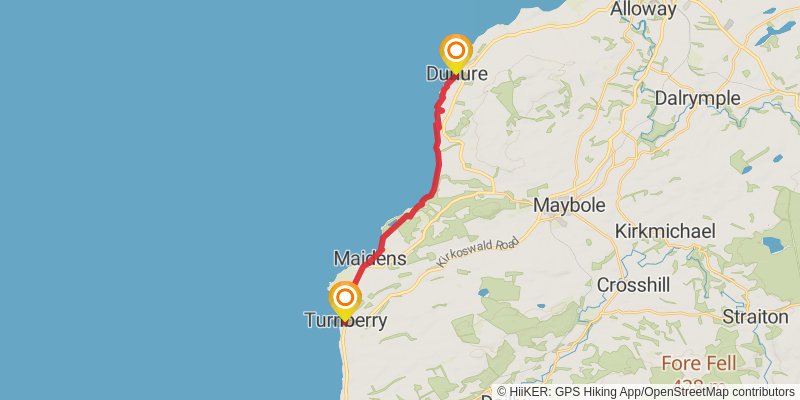 Firth o Clyde Rotary Trail stage 6 Map