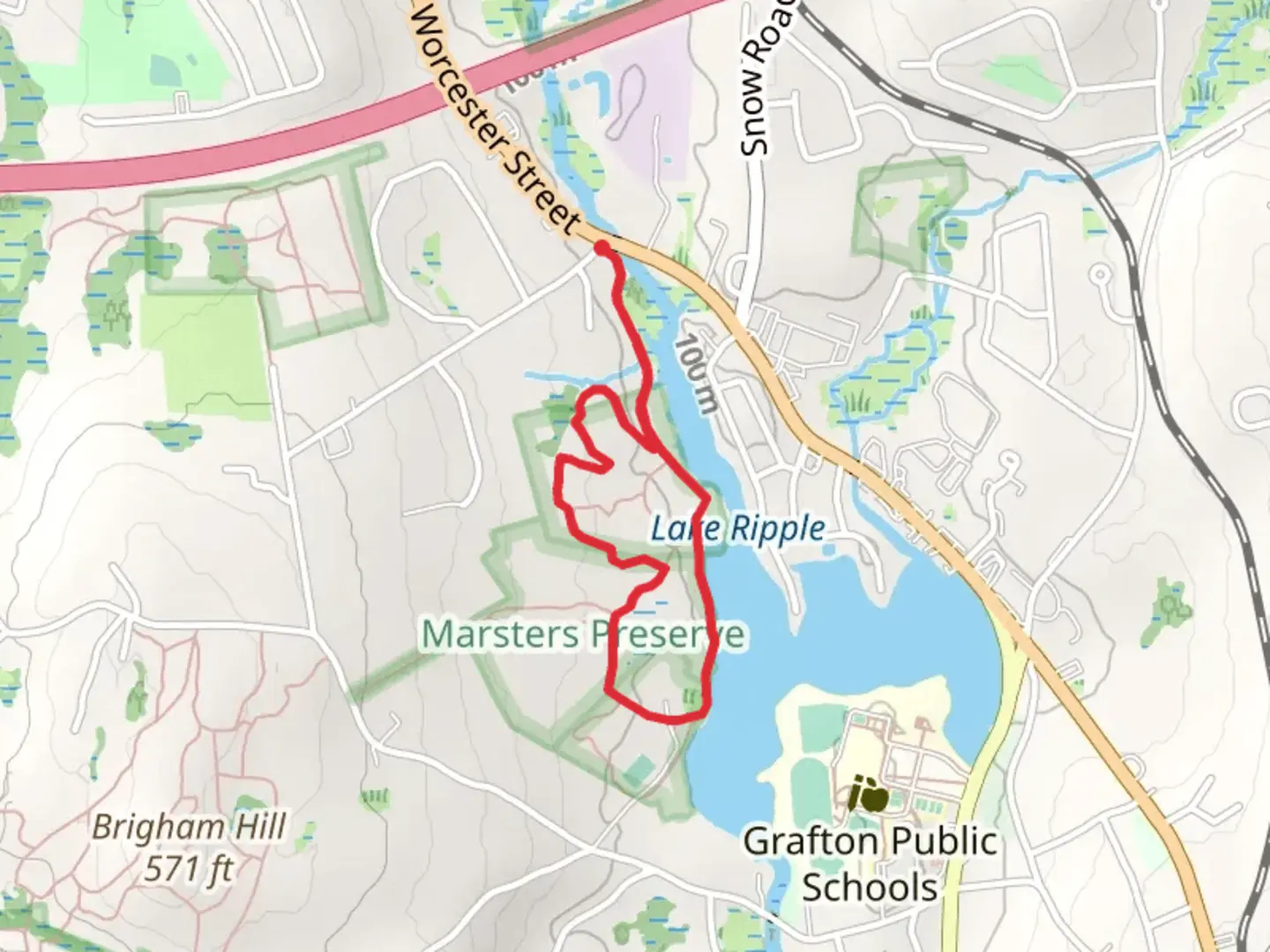 An image depicting the trail Lake Ripple Loop Trail and its surrounding area.