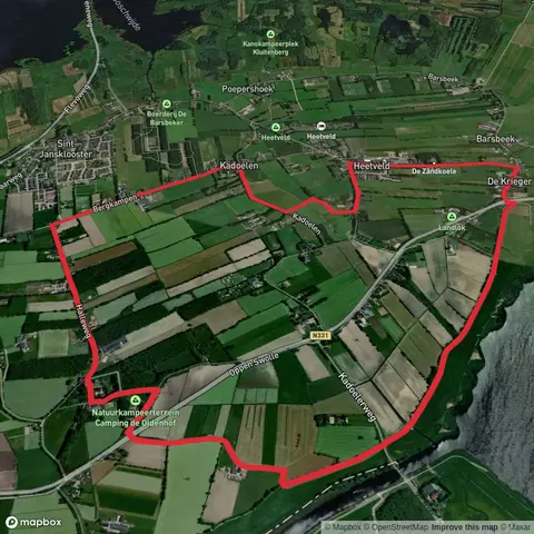 Het Bergje via Zuiderzeepad and Christoffelpad