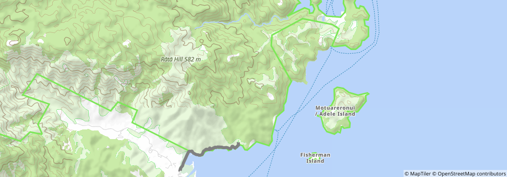 Cleopatra's Pool via Abel Tasman Coastal Track stage 3 Map