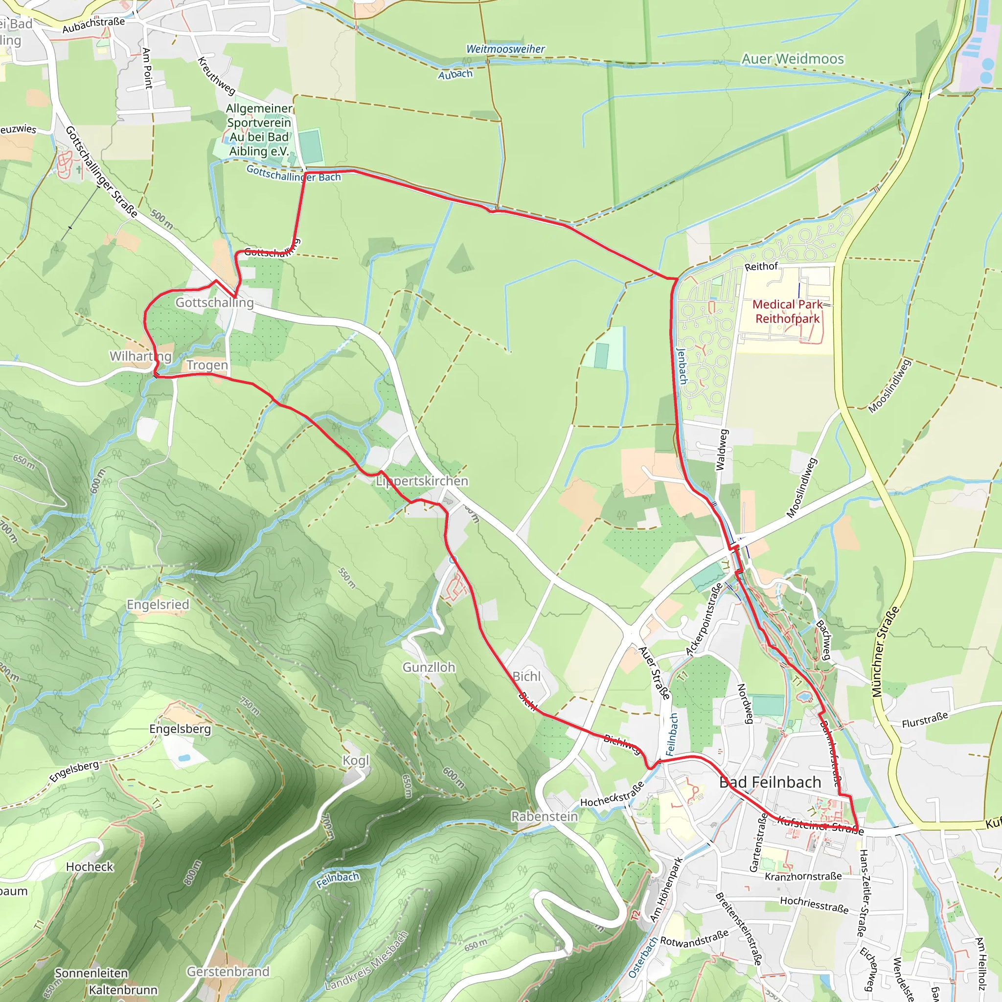 Bad Feilnbach Rundweg mobile static map