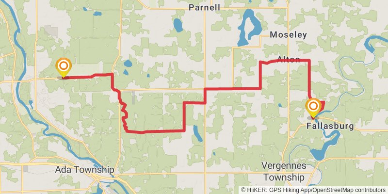 North Country Trail - Michigan Southeast stage 33 Map