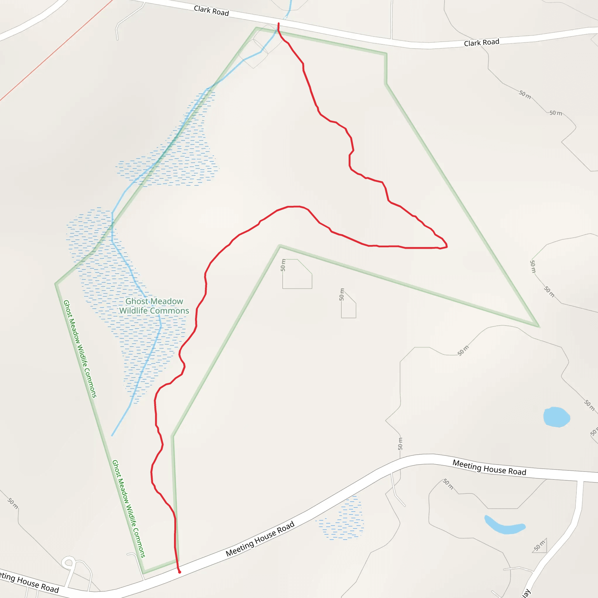 Ghost Meadow Wildlife - Meeting House Road mobile static map