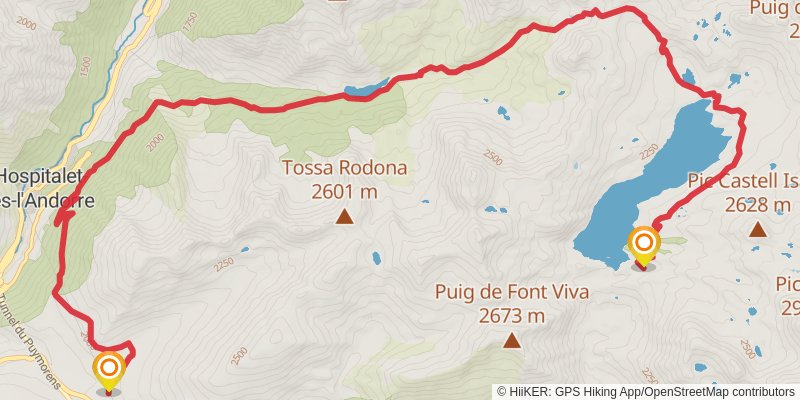 Haute Randonnée Pyrénéenne alt 11 Map