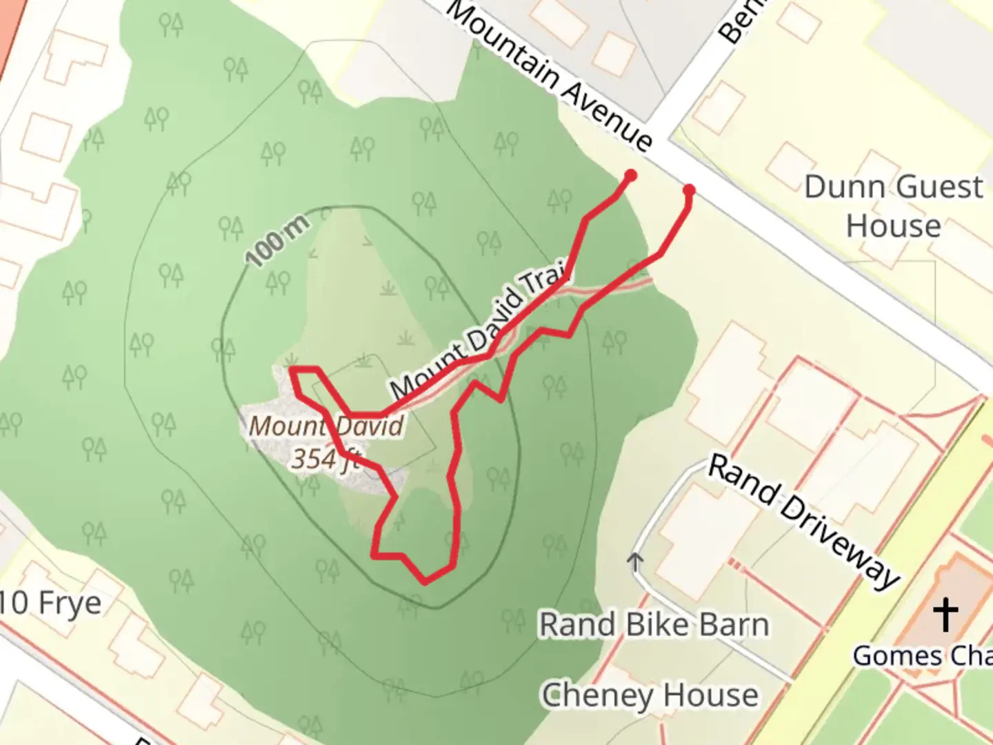 An image depicting the trail Mount David Loop and its surrounding area.