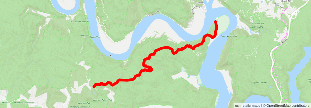 Canoelands Ridge Track stage 2 Map