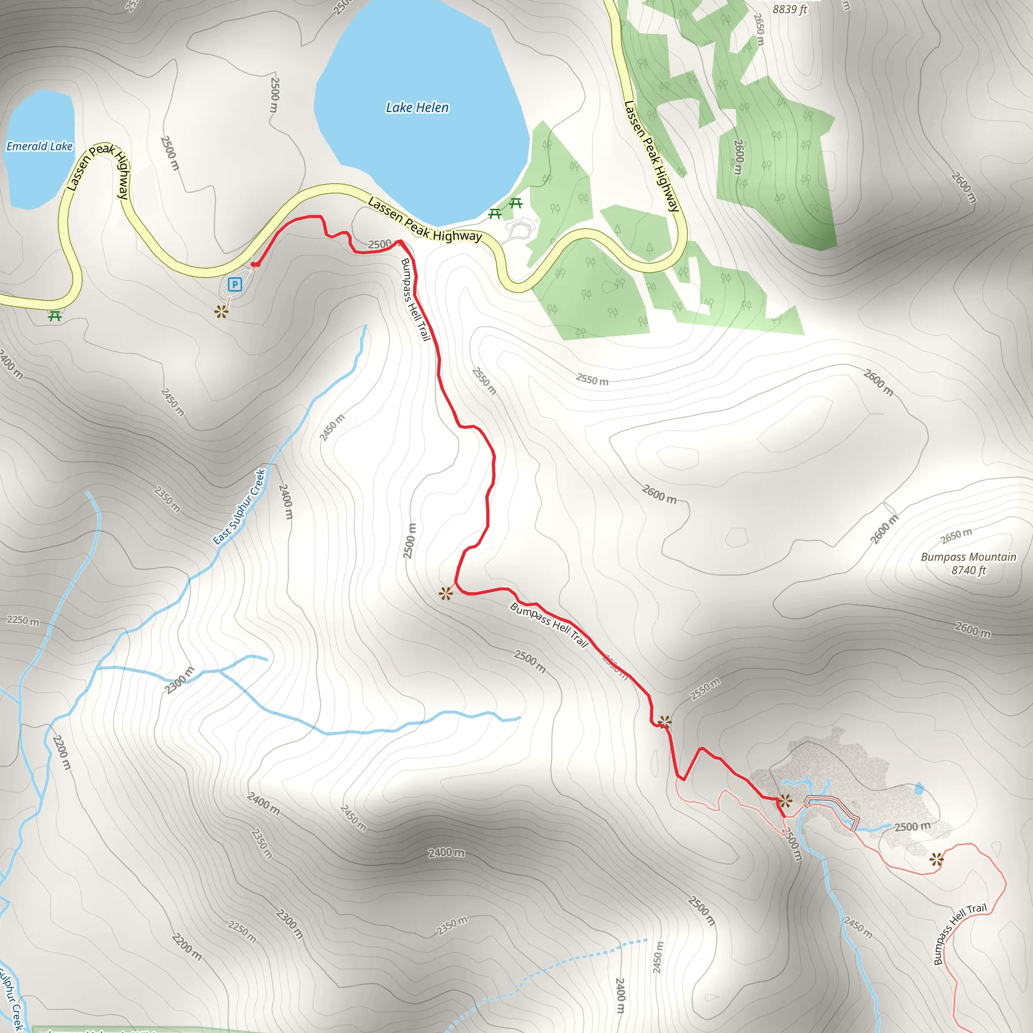 Frying Pan Trail mobile static map