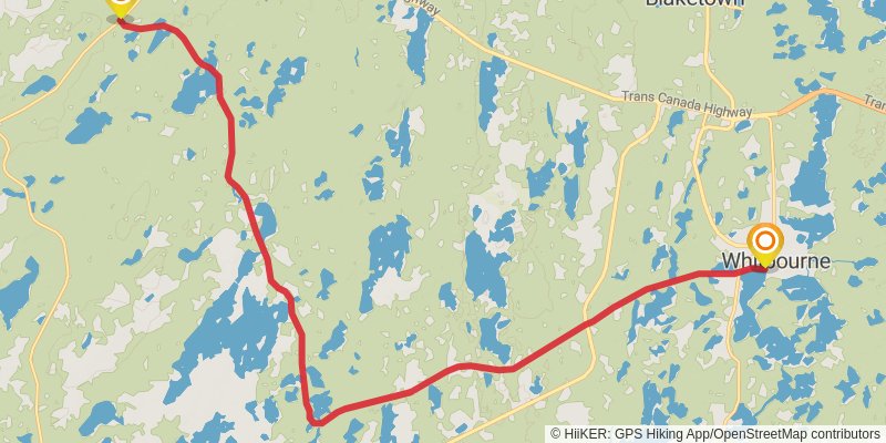 Newfoundland T'railway Trail stage 30 Map