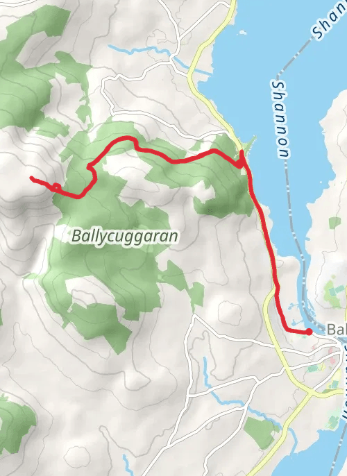 County Clare Hiking mobile static map