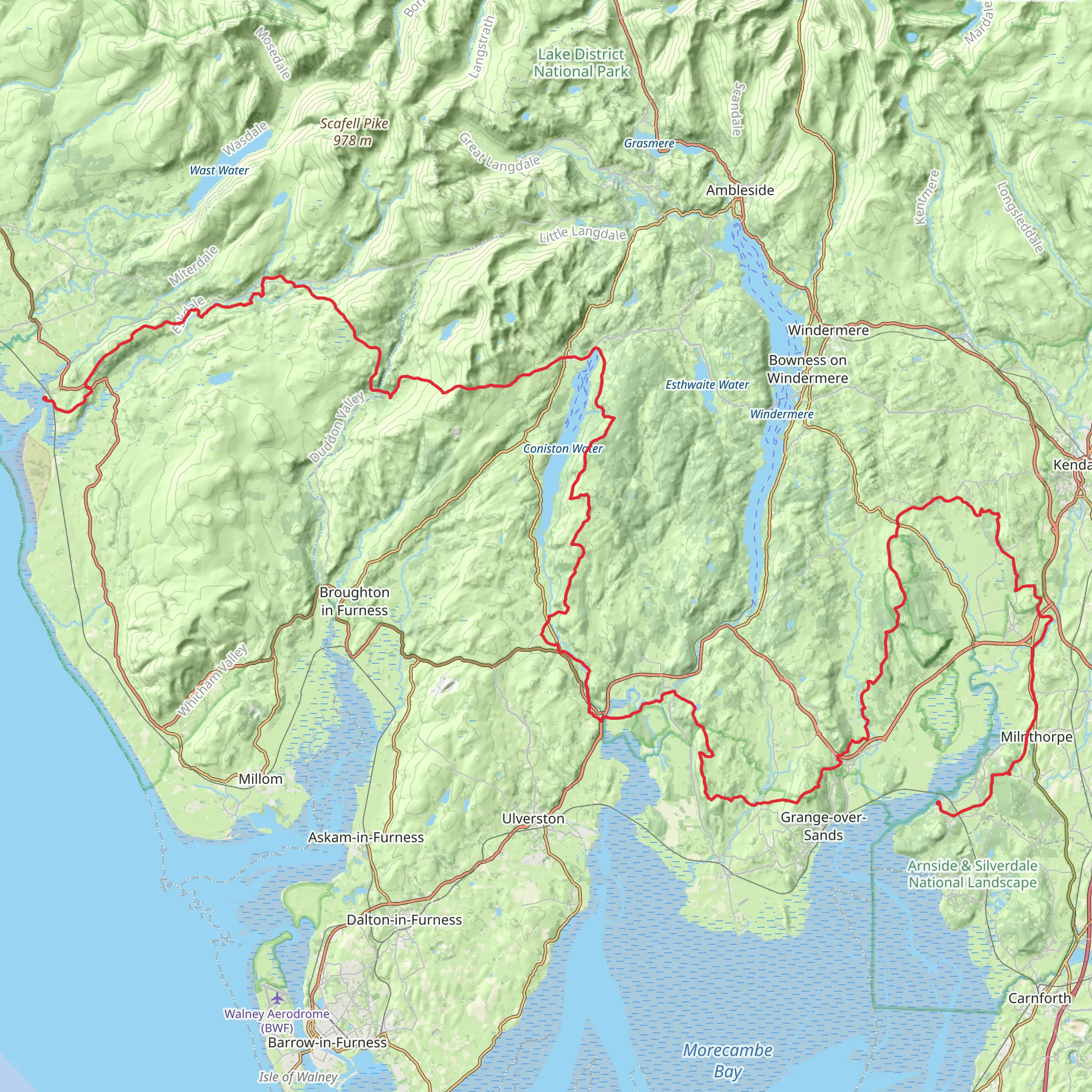 Furness Way mobile static map