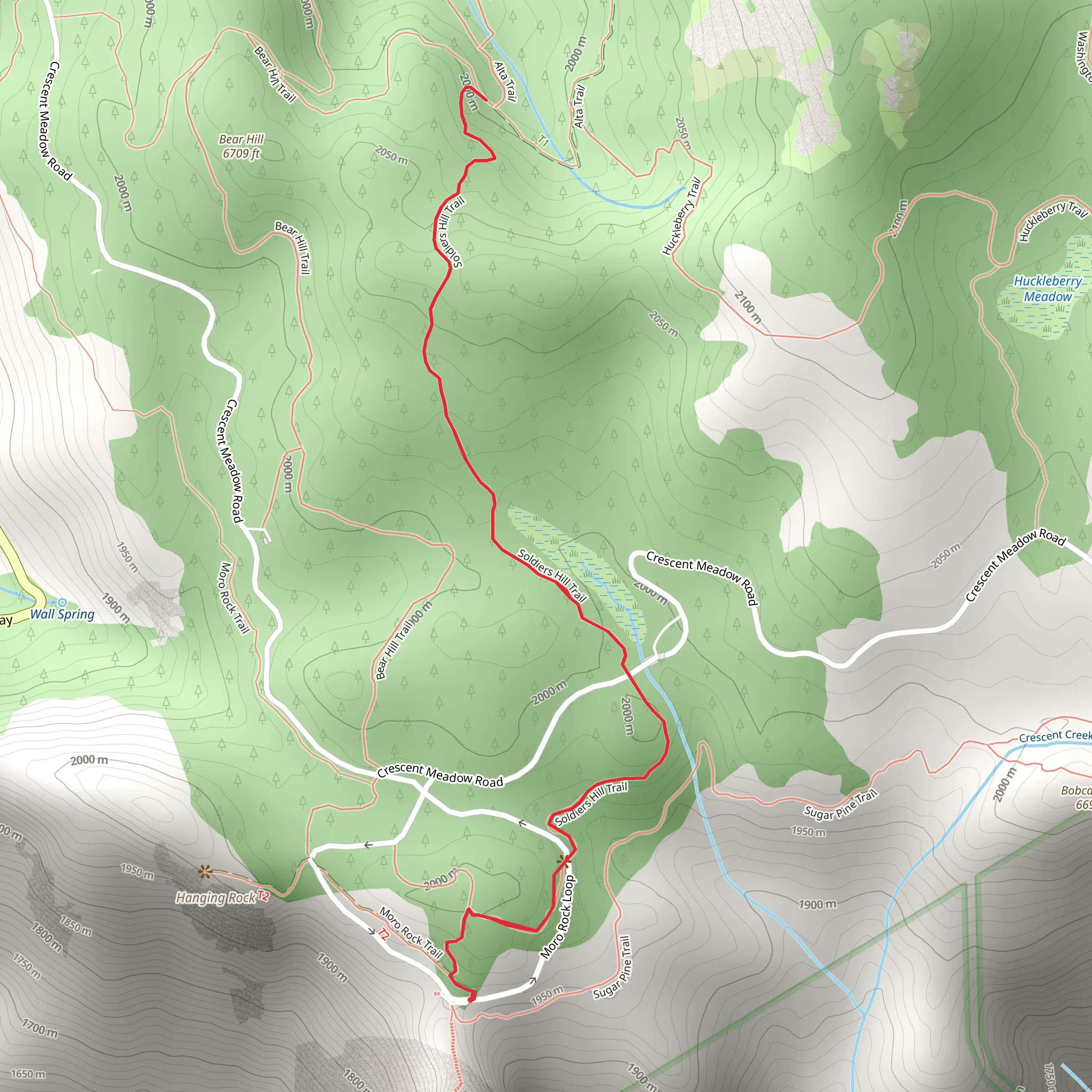 Soldiers Trail mobile static map