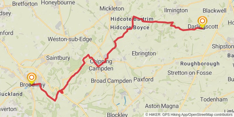 Cotswold Round stage 17 Map