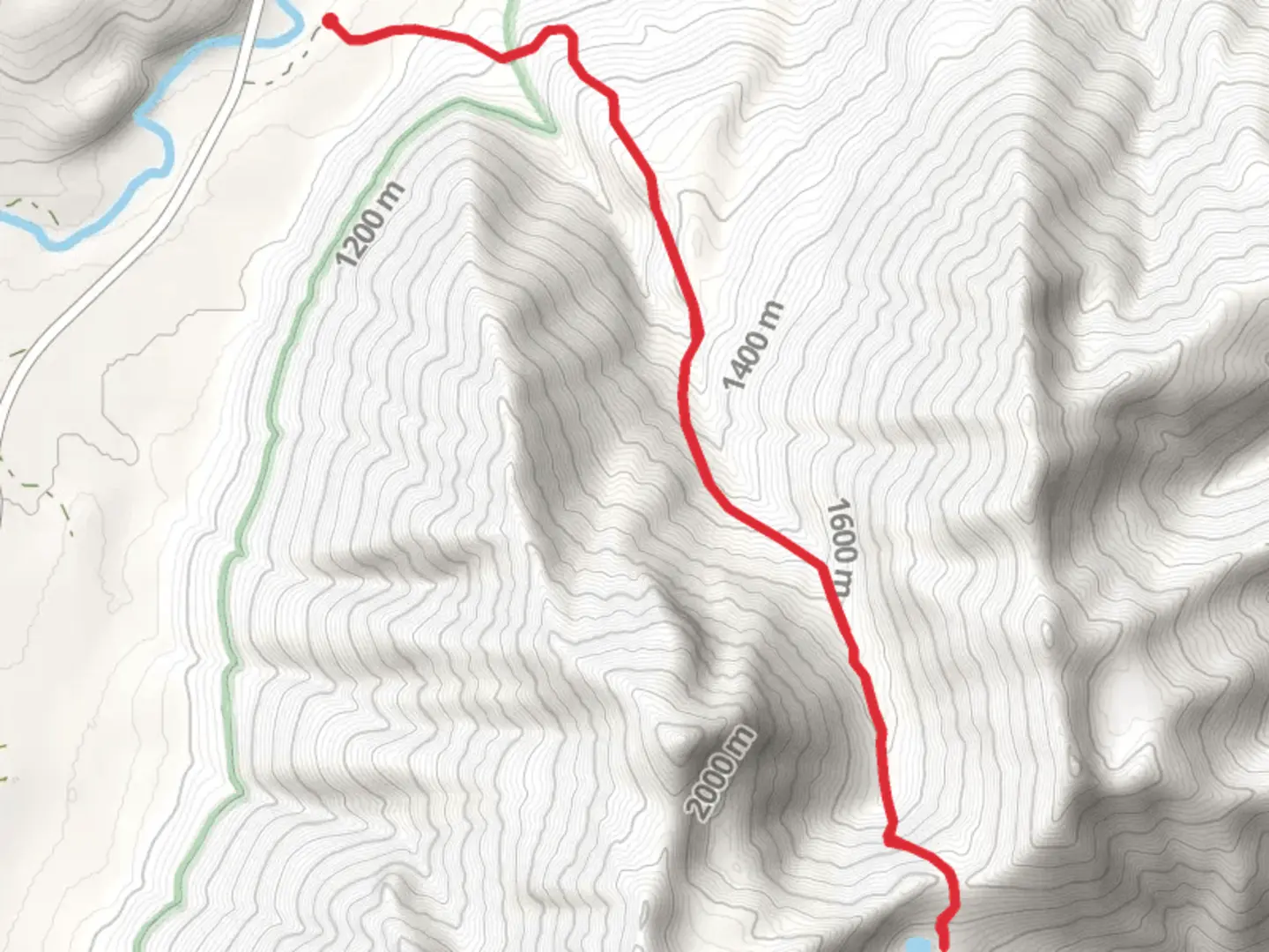 An image depicting the trail Richmond Lake via Richmond Mine Trail and its surrounding area.