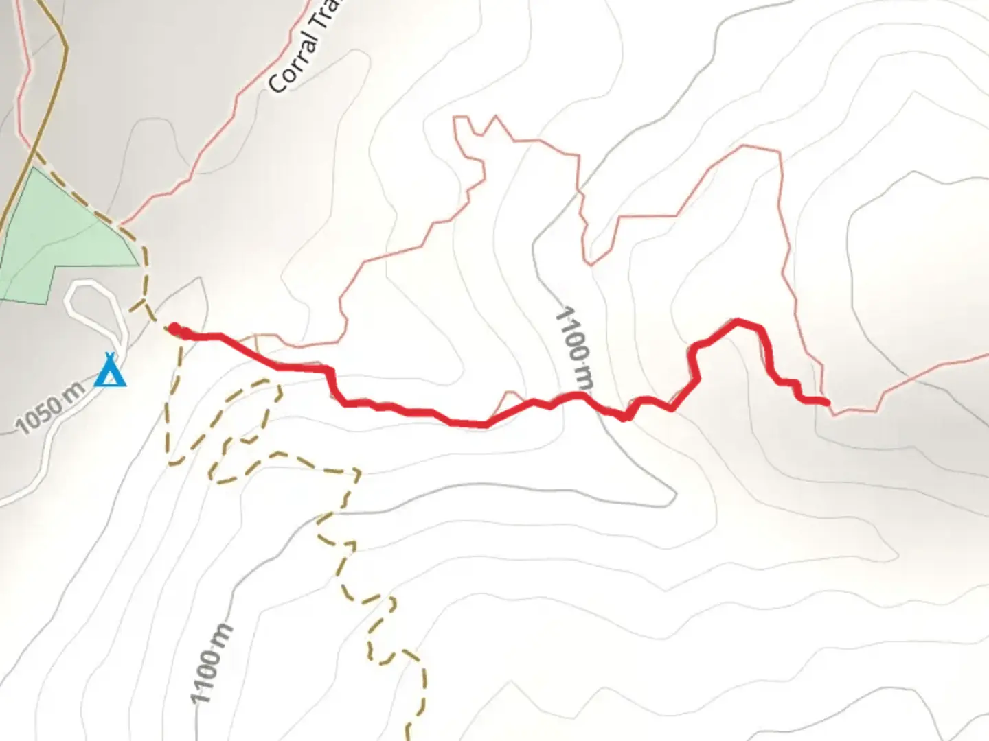 An image depicting the trail Tombstone Trail and its surrounding area.