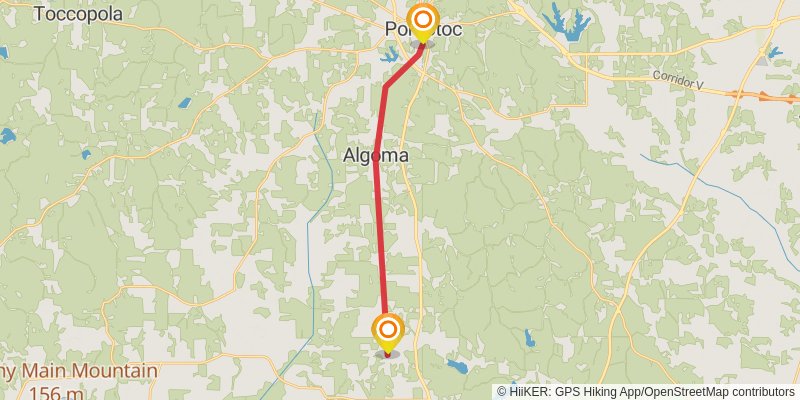 Tanglefoot Trail stage 2 Map