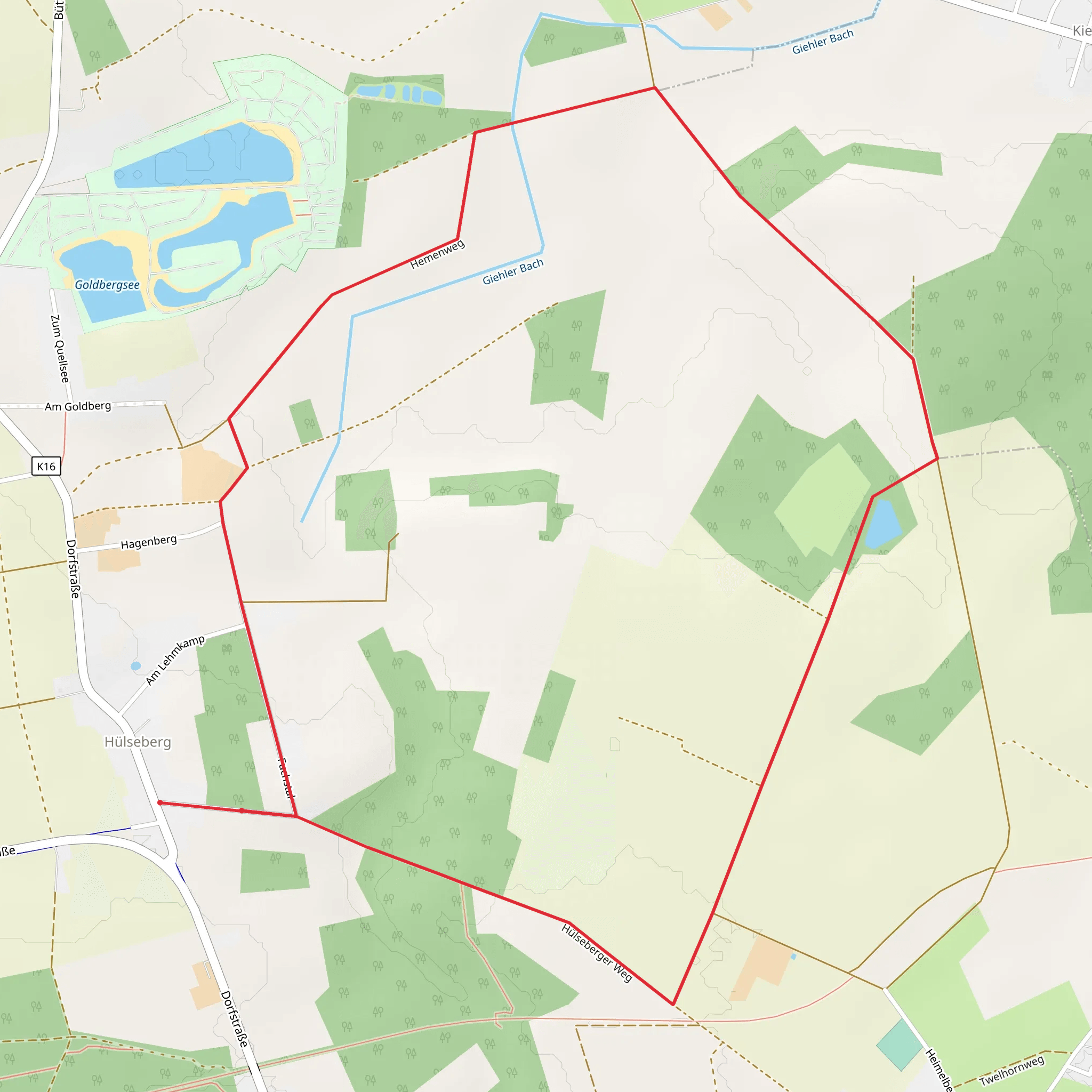 Hemenweg and Hülseberger Weg mobile static map