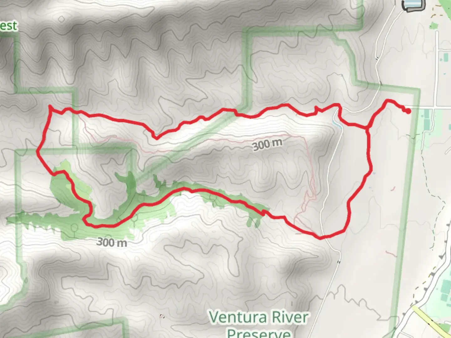 An image depicting the trail Rice Canyon - Wills Canyon - Orange Grove Loop Trail and its surrounding area.