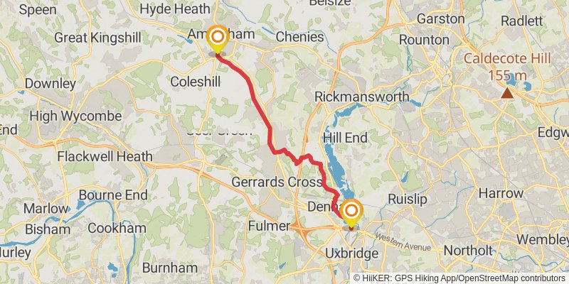 South Bucks Way stage 2 Map