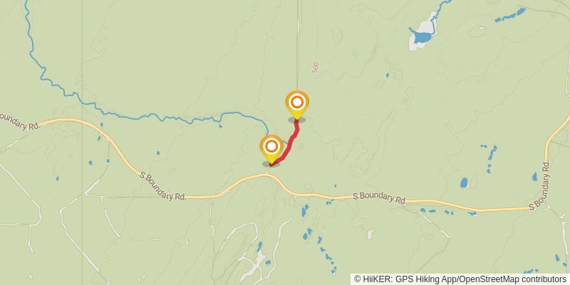 Big and Little Carp Trails spur 2 Map