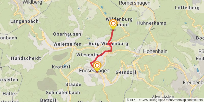 Siegerland-Höhenring alt 4 Map