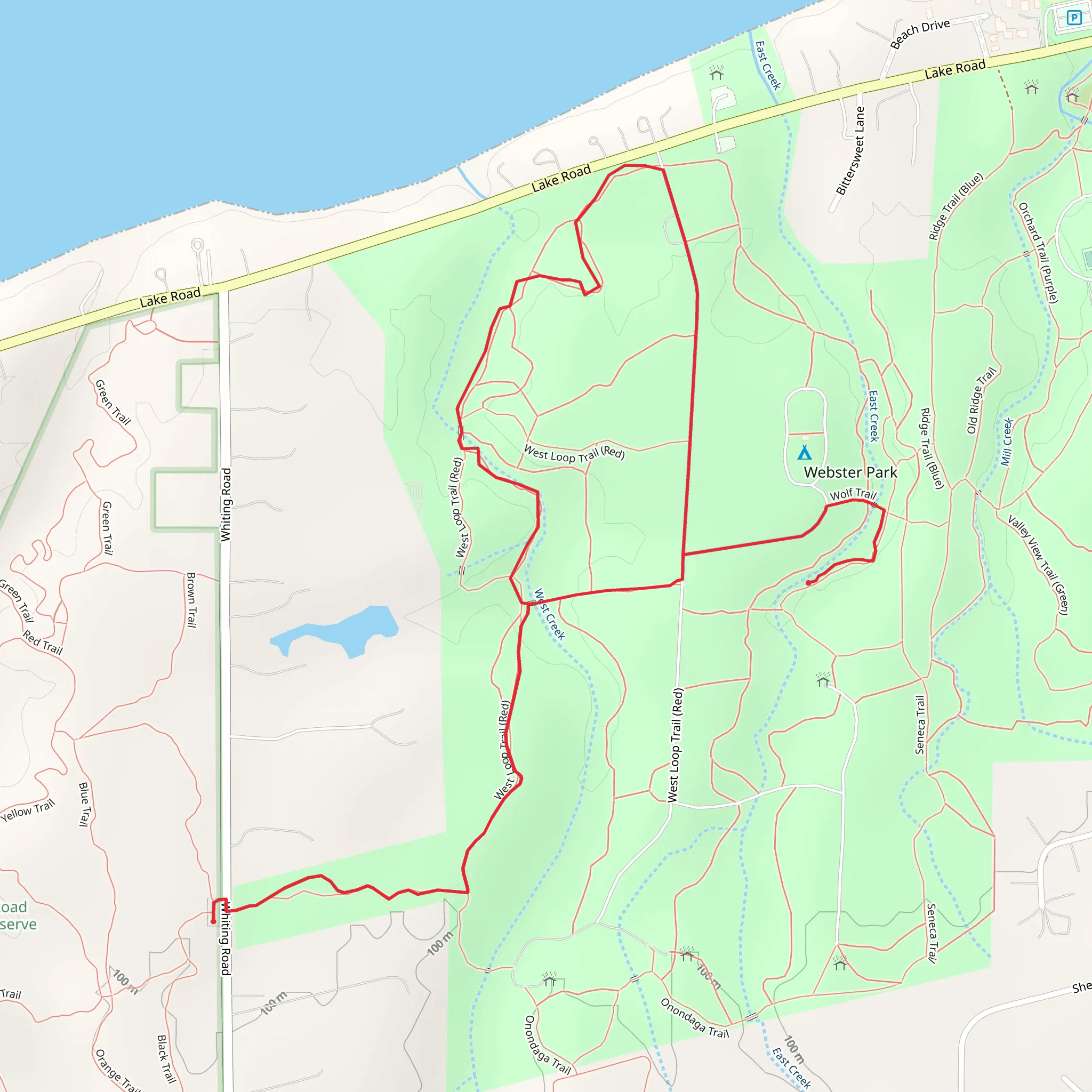 West Creek Loop mobile static map