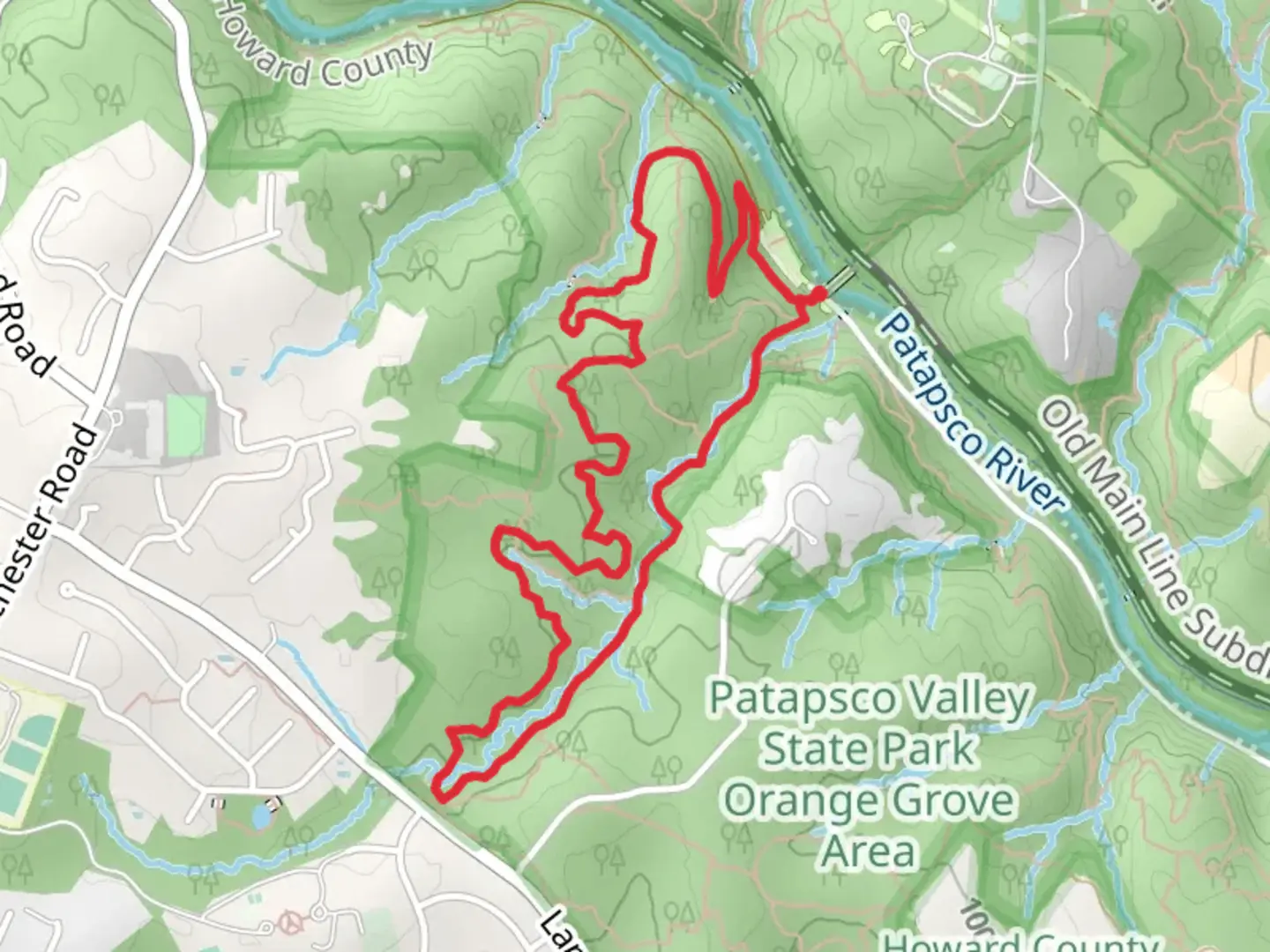An image depicting the trail Garrett's Pass and Cascade Falls Loop Trail and its surrounding area.