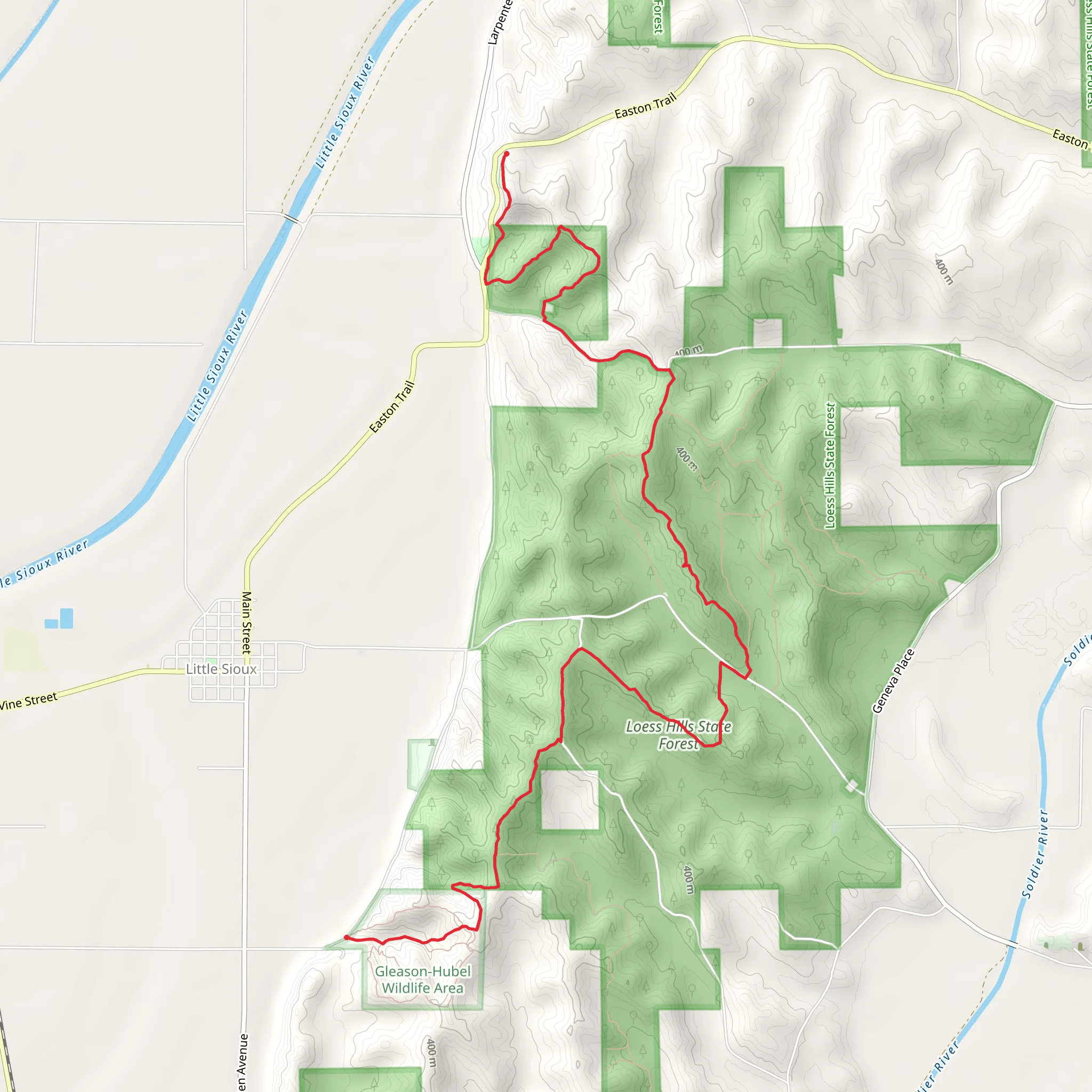 Brent's Trail mobile static map