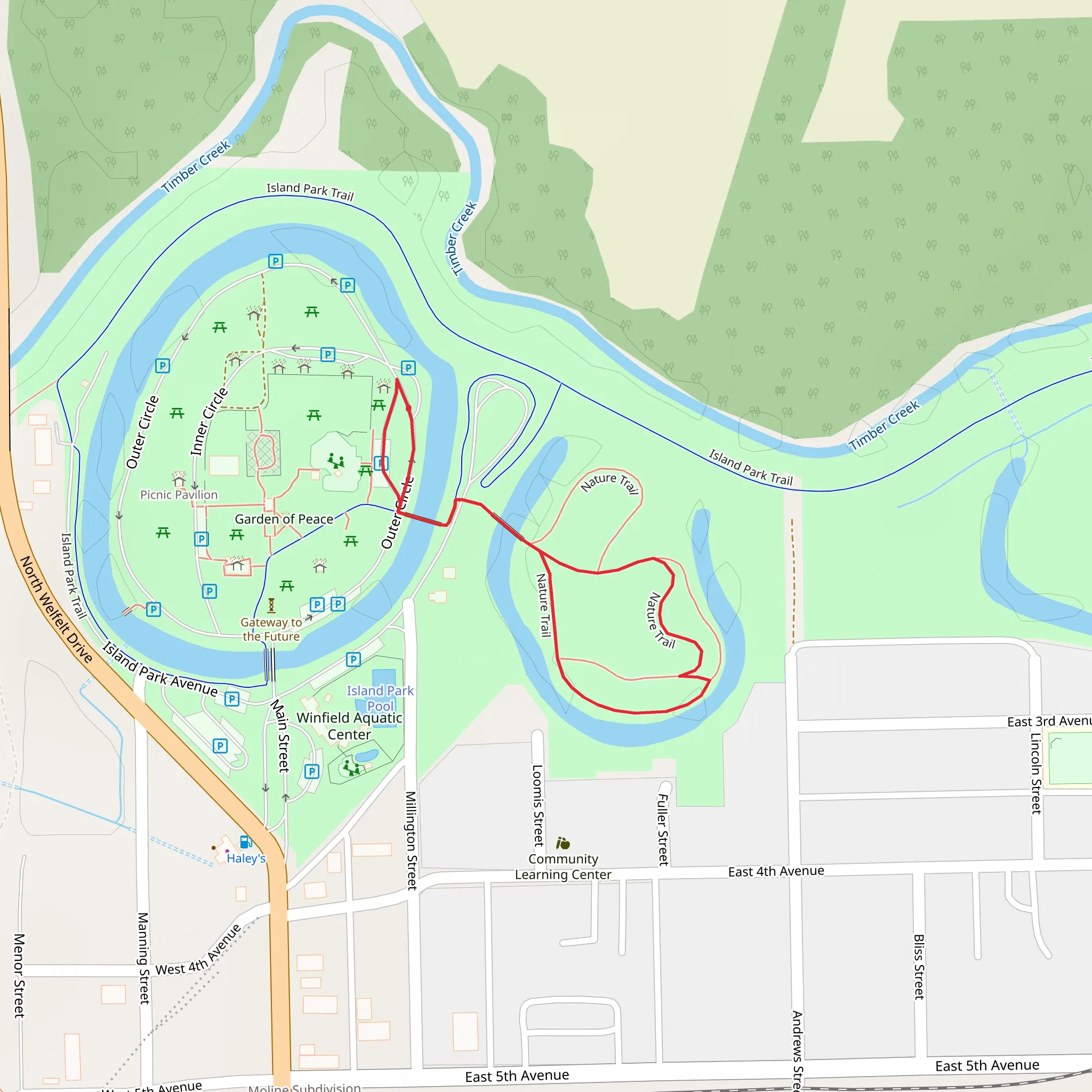 Nature Trail Loop mobile static map